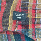 women Toad & CO Cotton Plaid Flannel Brown Mutli Top XS