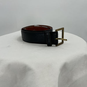 unisex Coach Leather Black Belt 32"