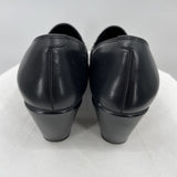 women Dansko Leather Slip-On Low Heel Black Shoes 37/6.5