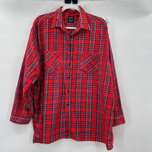 unisex Saugatuck Flannel Red Blue Top 2X