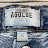 women AGOLDE Agolde Pinch Waist High Rise Kick Flare Jeans Blue Jeans 29