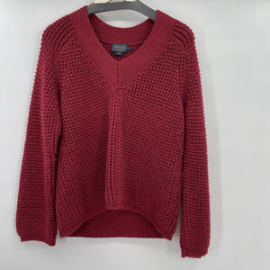 women Pendleton Alpaca Blend V-Neck Burgundy Sweater M