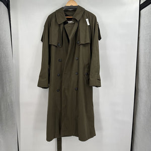 men Towne from London Fog Trench Olive Green Coat 40/M