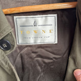 men Towne from London Fog Trench Olive Green Coat 40/M