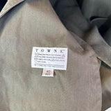 men Towne from London Fog Trench Olive Green Coat 40/M