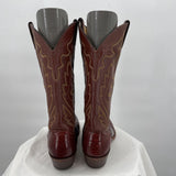 men Justin Western Boots Brown Shoes 8.5D