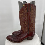 men Justin Western Boots Brown Shoes 8.5D