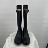 women DripDrop Rubber Boots Black Shoes 39/8.5