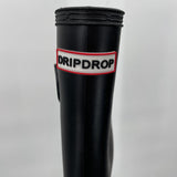 women DripDrop Rubber Boots Black Shoes 39/8.5