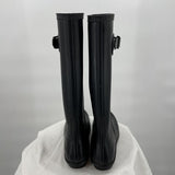 women DripDrop Rubber Boots Black Shoes 39/8.5