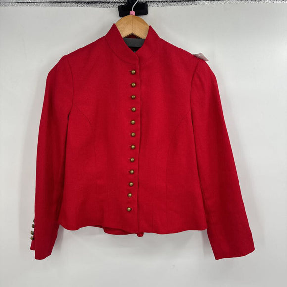 women Lauren Ralph Lauren Linen Majorette Red Jacket 4P