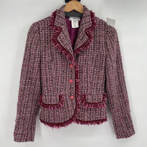 women Vertigo Tweed Magenta Jacket S