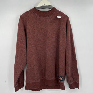 men Scotch & Soda Cotton Crewneck Rust Sweatshirt L