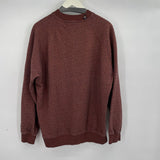 men Scotch & Soda Cotton Crewneck Rust Sweatshirt L