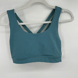 women Lululemon Double Strap Crossback Sportsbra Aqua Activewear 10