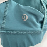 women Lululemon Double Strap Crossback Sportsbra Aqua Activewear 10