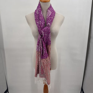 women Pashmina Paisley Purple Scarf