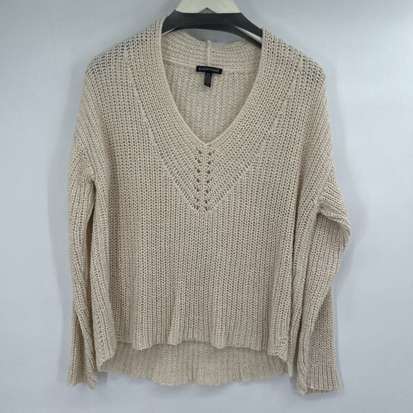 women Eileen Fisher Chunky Knit Cream Sweater L