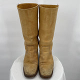 women Frye White Label Vintage Campus Boots Tan Shoes 6.5