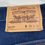 unisex Levi's Vintage Black Tag 517 Blue Jeans 38x31