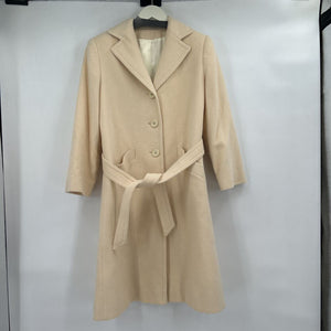 women Fleurette Vintage Cashmere Cream Coat S