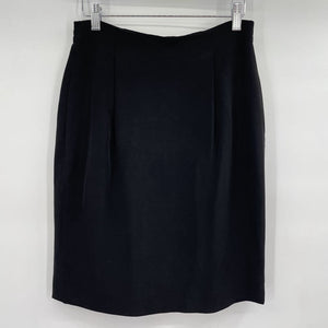 women Dana Buchman Silk Pencil Black Skirt 4