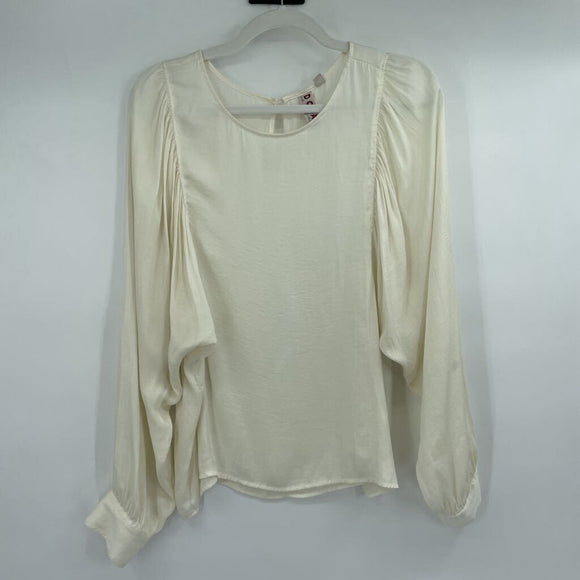 women Dolan - Anthro Blouse Cream Top L