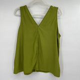 women Hiatus NWT V Neck Tank Green Top XL