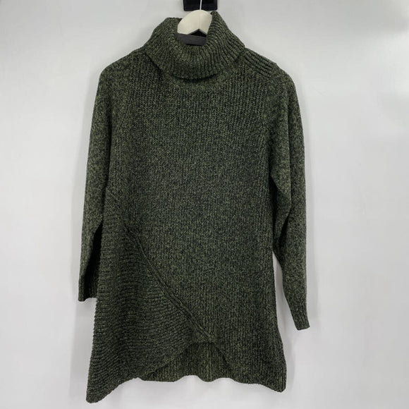 women Ethyl Turtleneck Tunic Green Sweater M