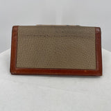 women Dooney & Bourke Vintage Checkbook Cover Tan Taupe Purse