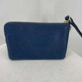 women Coach Corner Zip Wristlet Blue Purse