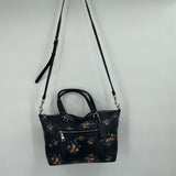 women Coach Prairie Satchel Rose Bouquet Print Navy Purse