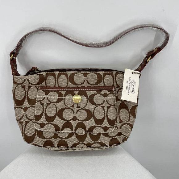 women Coach NWT Vintage Hampton Hobo Canvas Bag and Wallet Brown Purse