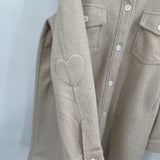 women Jillian Harris X Jackson Rowe The Scholar Shacket Warm Vanilla Cream Jacket XL