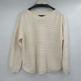 women Crew Clothing Company Ribbed Boat Neck Cream Sweater 16