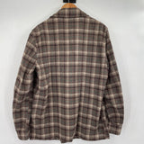 men Pendleton Vintage Wool Plaid Shacket Brown Green Jacket L