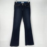 women Paige Dark Wash Flare Blue Jeans 25/0