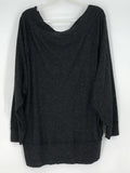 women We the Free Oversized Raglan Sleeve Gray Top L